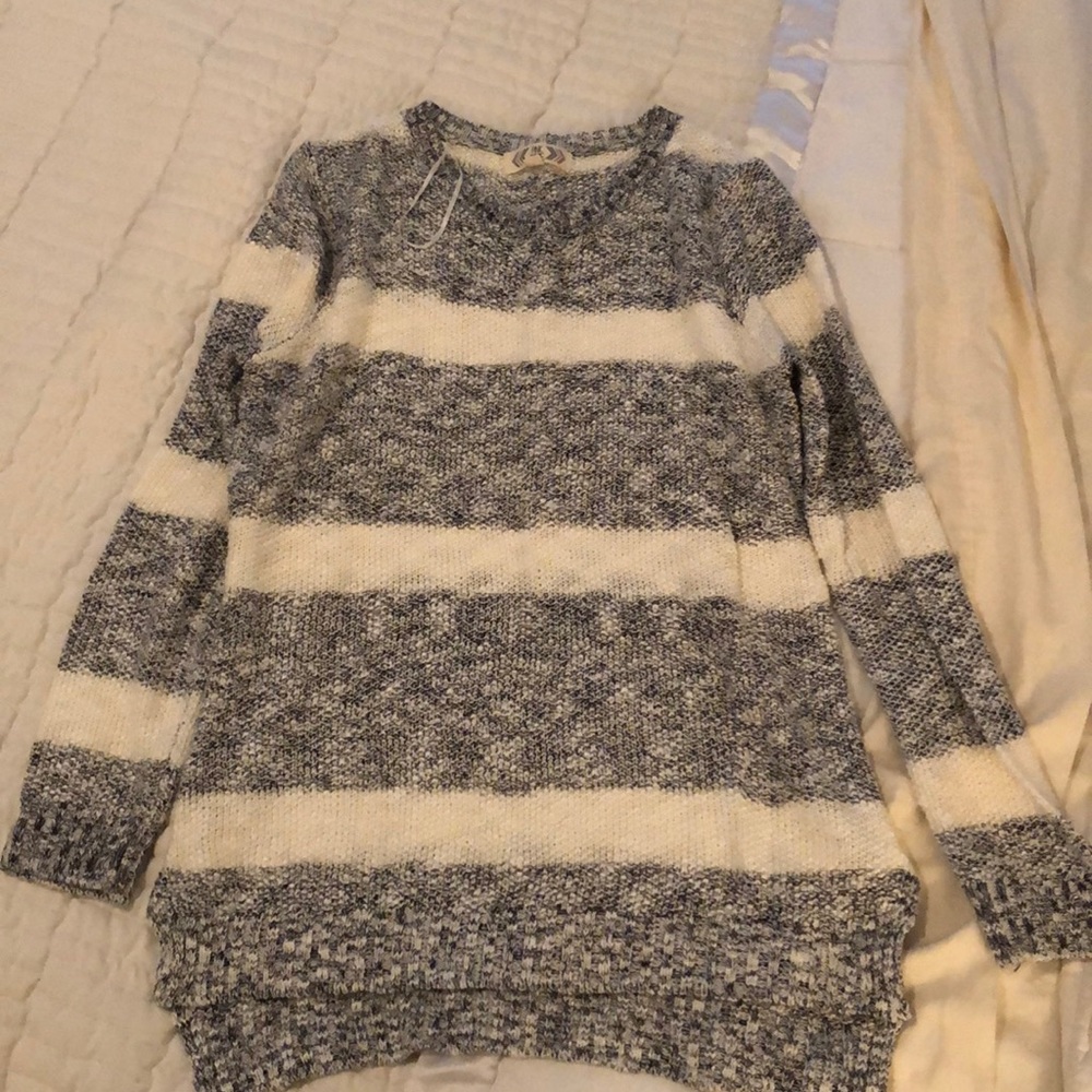 Pink Rose striped sweater